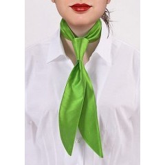            Zsorzsett női nyakkendő - Fűzöld 