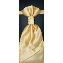    Francia nyakkendő,díszzsebkendővel - Arany Szettek