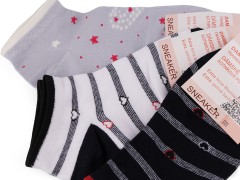      Női bokazokni - 3 db/csomag Női zokni, harisnya, pizsama