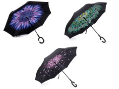 Coolbrella visszafelé forditott esernyő - Fekete Női esernyő,esőkabát