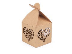 Papír doboz natural - 10 db/csomag Ajándék csomagolás