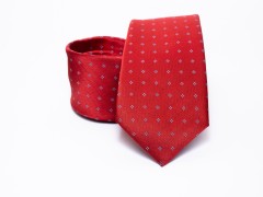    Prémium nyakkendő - Piros pöttyös Aprómintás nyakkendő