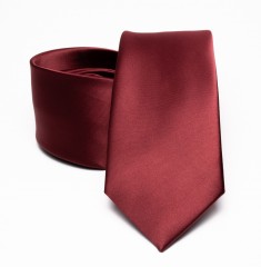 Prémium szatén nyakkendő - Bordó Egyszínű nyakkendő