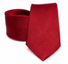 Prémium selyem nyakkendő - Meggybordó Egyszínű nyakkendő