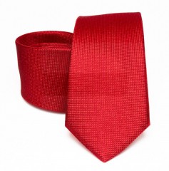 Prémium selyem nyakkendő - Piros Egyszínű nyakkendő