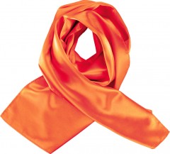              Szatén női sál - Narancssárga Női divatkendő és sál