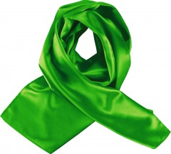               Szatén női sál - Fűzöld Női divatkendő és sál