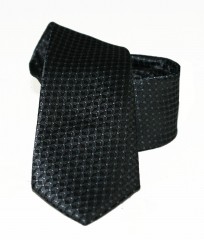              Goldenland slim nyakkendő - Fekete aprópöttyös Aprómintás nyakkendő