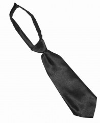   Szatén női tépőzáras nyakkendő - Fekete Női nyakkendők, csokornyakkendő