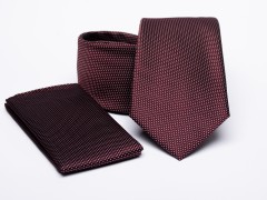    Prémium nyakkendő szett - Bordó Nyakkendő szettek