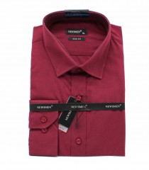             Newsmen h.u slim ing - Bordó Normál fazon