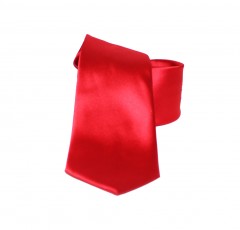         NM szatén nyakkendő - Piros Egyszínű nyakkendő