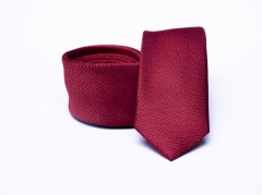    Prémium slim nyakkendő - Meggybordó Egyszínű nyakkendő
