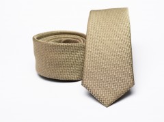    Prémium slim nyakkendő - Arany Aprómintás nyakkendő