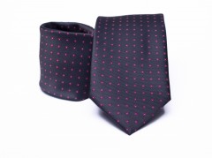    Prémium nyakkendő - Sötétkék pöttyös Aprómintás nyakkendő