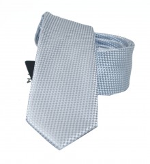                  NM slim nyakkendő - Ezüst szövött Egyszínű nyakkendő