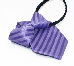     NM Állítható gyereknyakkendő - Lila csíkos Gyerek nyakkendők