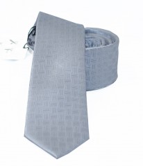                  NM slim szövött nyakkendő - Világosszürke Egyszínű nyakkendő