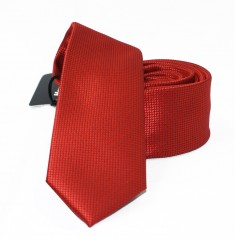                  NM slim szövött nyakkendő - Sötétpiros Mintás nyakkendők