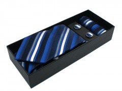   NM nyakkendő szett - Kék csíkos 