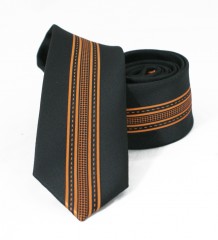                  NM slim nyakkendő - Óarany mintás Csíkos nyakkendő