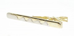        Nyakkendőtű normál - Arany-ezüst Mandzsetta, Nyakkendőtű