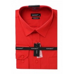             Newsmen h.u normál ing - Piros Egyszínű ing