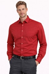             Newsmen h.u normál ing - Piros Normál fazon