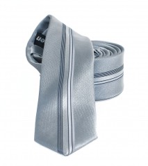                  NM slim nyakkendő - Ezüst csíkos 