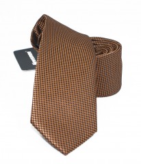                  NM slim nyakkendő - Aranybarna szövött Aprómintás nyakkendő