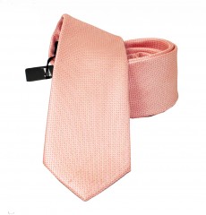                    NM slim szövött nyakkendő - Púderbarack Egyszínű nyakkendő