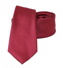                    NM slim szövött nyakkendő - Meggypiros Egyszínű nyakkendő