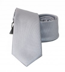                    NM slim szövött nyakkendő - Ezüst Egyszínű nyakkendő