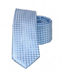                    NM slim szövött nyakkendő - Világoskék mintás Aprómintás nyakkendő