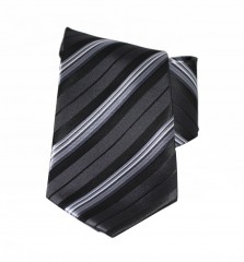                       NM classic nyakkendő - Fekete--ezüst csíkos Csíkos nyakkendő