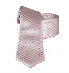                    NM slim szövött nyakkendő - Rózsaszín pöttyös 