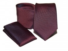    Prémium nyakkendő szett - Bordó Nyakkendő szettek