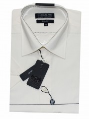                       Goldenland slim rövidujjú ing - Ecru Egyszínű ing