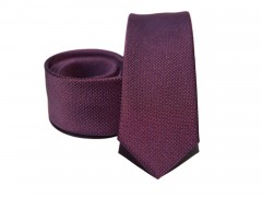 Prémium slim nyakkendő - Bordó Egyszínű nyakkendő