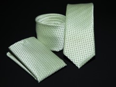    Prémium slim nyakkendő szett - Halványzöld Nyakkendők esküvőre
