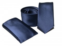    Prémium slim nyakkendő szett - Kék Nyakkendők esküvőre