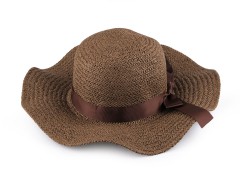       Nyári szalma kalap - Sötétbarna Női kalap, sapka