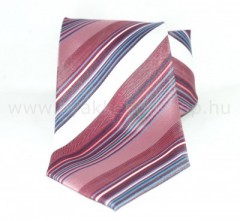                Classic prémium nyakkendő - Lazac-fehér csíkos Csíkos nyakkendő