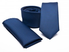    Prémium slim nyakkendő szett - Kék Nyakkendők esküvőre