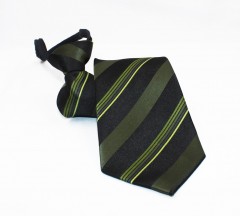      NM Állítható gyereknyakkendő - Zöld csíkos Gyerek nyakkendők