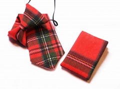    Vento gumis gyereknyakkendő szett - Skótkockás Szettek,zsebkendők