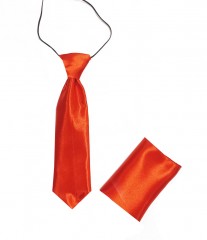           Gumis szatén gyereknyakkendő szett - Piros Gyerek nyakkendők