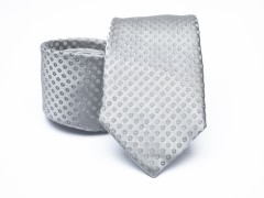        Prémium selyem nyakkendő - Ezüst aprópöttyös Selyem nyakkendők