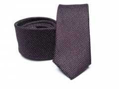 Prémium slim nyakkendő - Burgundi melír Egyszínű nyakkendő