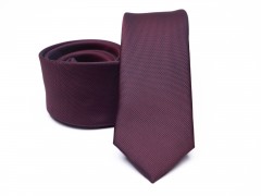 Prémium slim nyakkendő - Burgundi Egyszínű nyakkendő